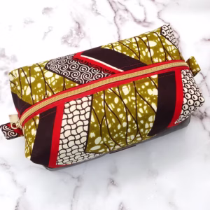 "Ankara Allure" cosmetic bag
