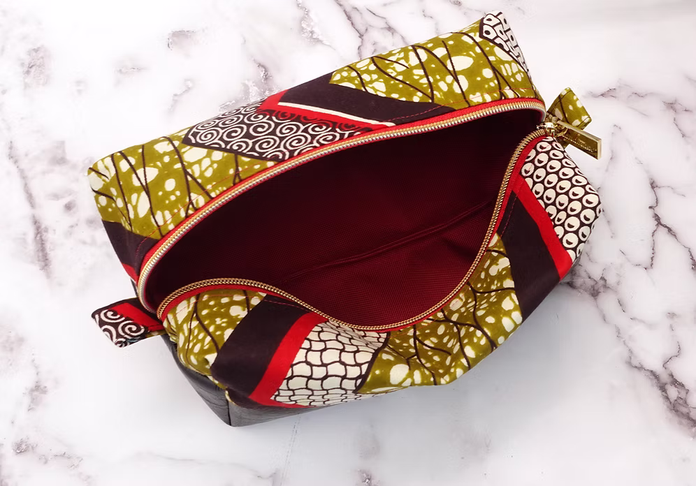 "Ankara Allure" cosmetic bag - Image 2