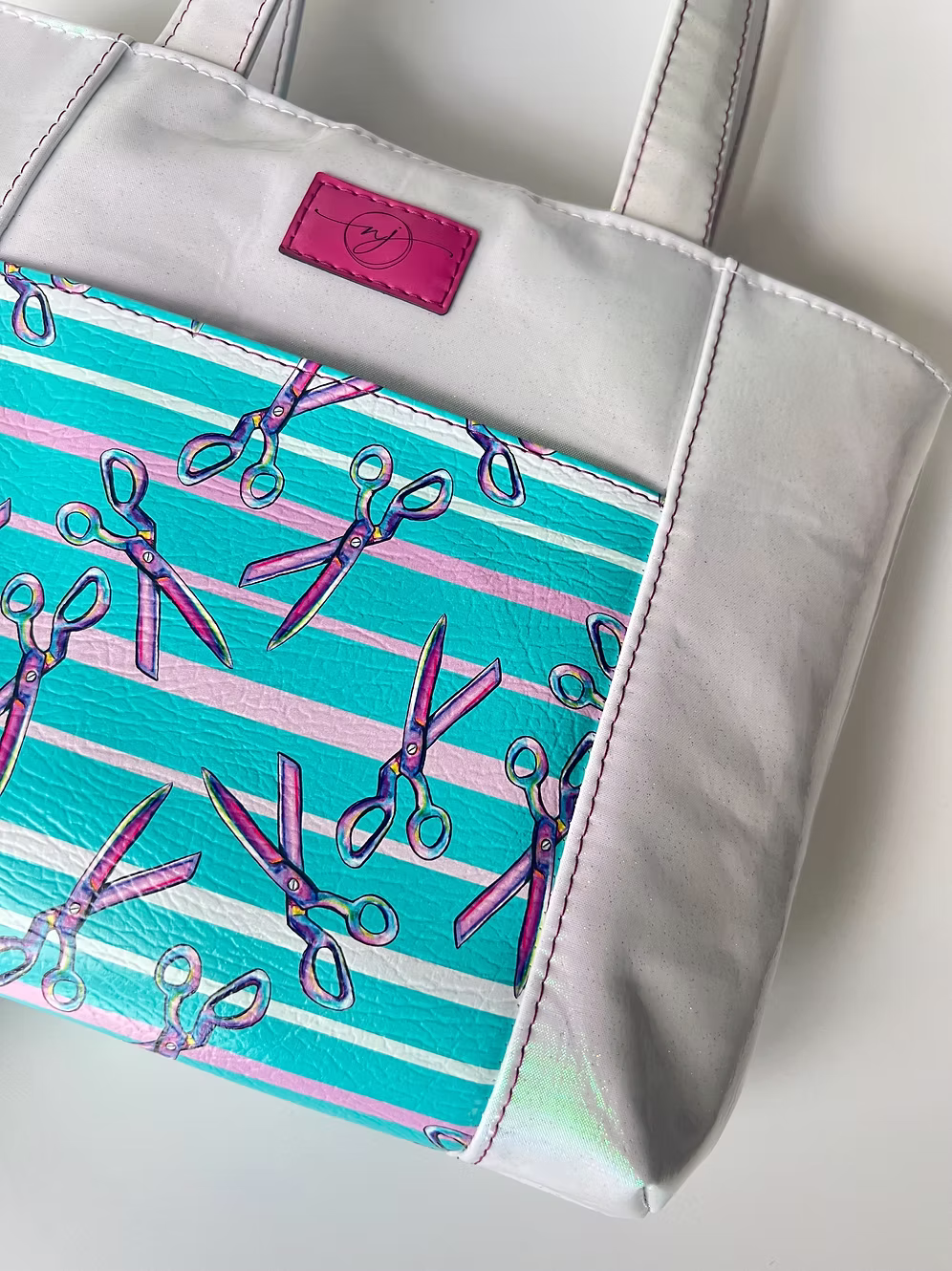 Scissors Print Tote bag - Image 4