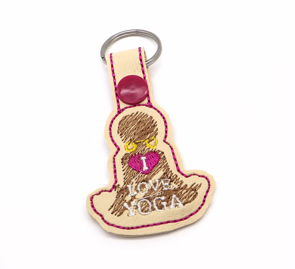 I love Yoga keychain